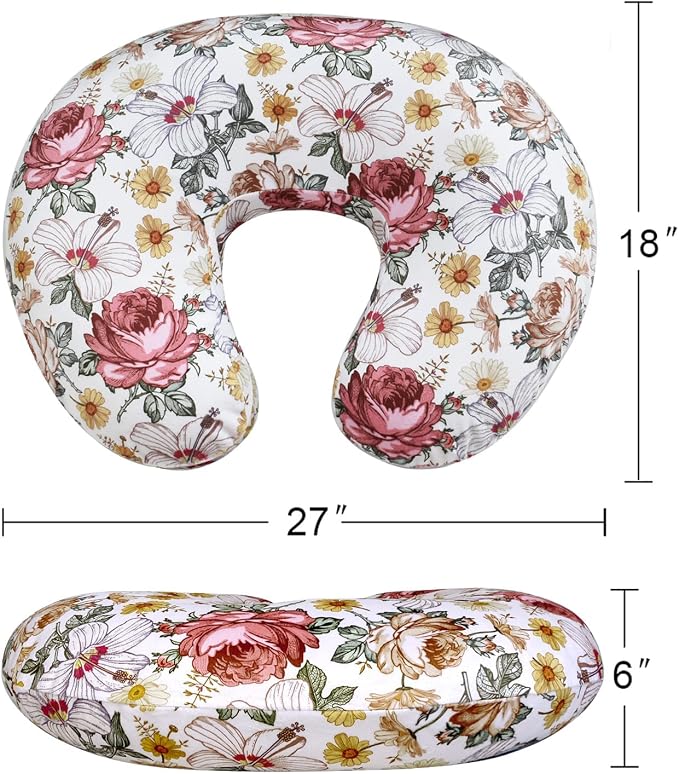 iEvolve Minky Nursing Pillow Cover Breast Feeding Pillow Cover Slipcover U Shape - Image 7