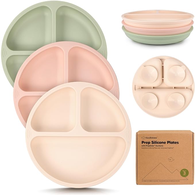 KeaBabies Suction Plates for Baby, Toddler by KeaBabies