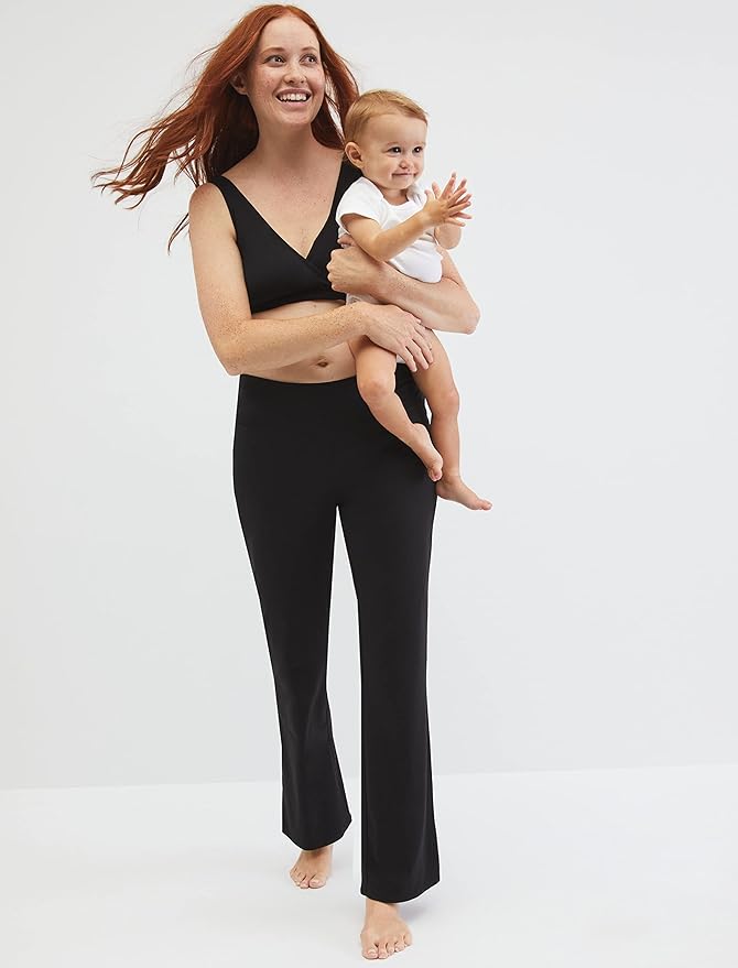 Motherhood Maternity Womens Soft Cotton Spandex Wrap Front Maternity & Nursing - Image 5