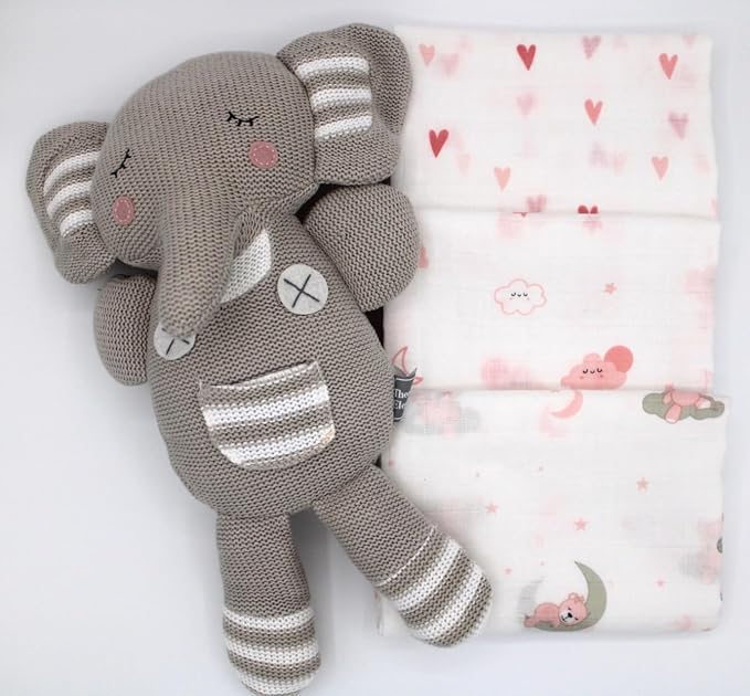 100% Muslin Cotton Baby Receiving Cloths, 27x27 in, Soft & Gentle - Image 5