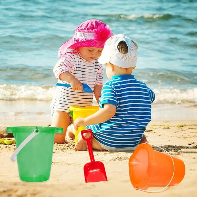 Holady 7.6" Inch Sand Beach Buckets Pail and Sand Shovels Set - Image 4