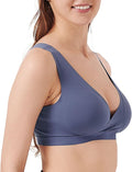 Mamaway Silky Crossover Nursing Maternity Wireless Bra, No Buckle, No Show by Mamaway