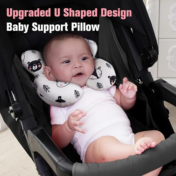 KAKIBLIN Baby Neck Pillow, Upgraded Baby Support Pillow, Babies Head Pillow - Image 3