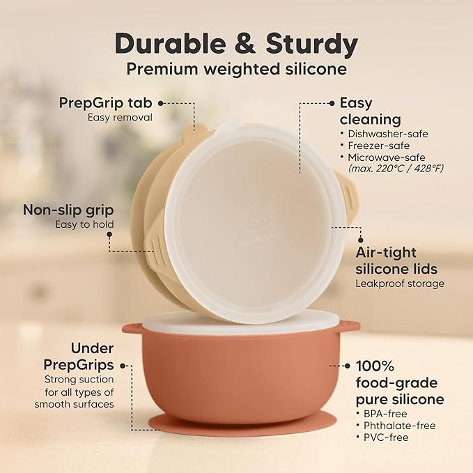 KeaBabies 2-Pack Baby Bowls - Image 2