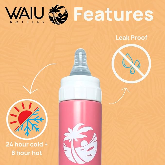 Versatile Waiu Insulated Baby Bottle | 4 oz & 6 oz Sizes | Keeps Drinks Hot - Image 5