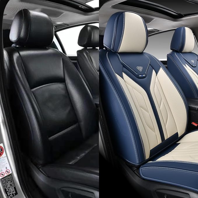 Coverado Car Seat Covers Front Seats Only, Leather Car Seat Protectors - Image 9