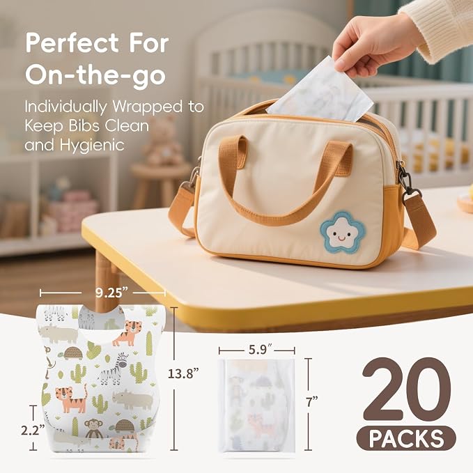 KIIS Disposable Baby Bibs for Baby Boys and Girls - Image 7