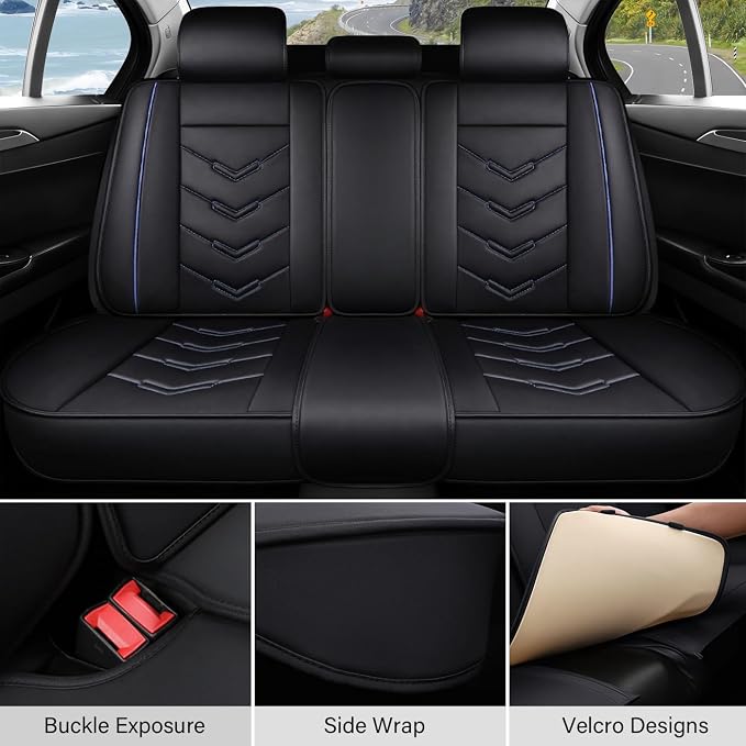 Leather Car Seat Covers Fit for LR Range Rover Evoque 2019-2025, 5 Seater - Image 4