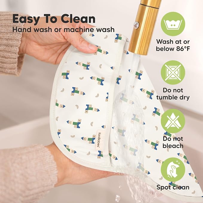 KeaBabies 3-Pack Waterproof Baby Bibs - Image 6