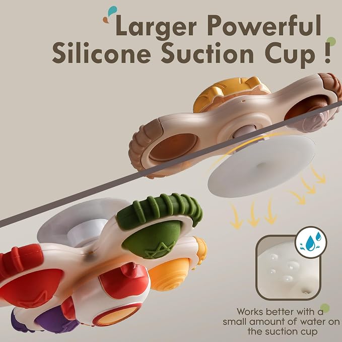ALASOU 3PCS Pop Suction Cup Spinner Toys - Image 2