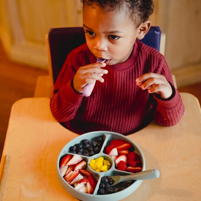 Talktools Bitsy Feeding Kid's Essentials Plate Set – Toddler Utensils, Spoon - Image 3