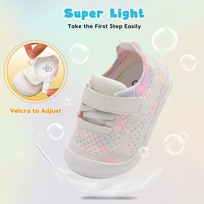 LeIsfIt Baby Shoes Girls Boys First Walking Shoes Infant Sneakers Crib Shoes - Image 6