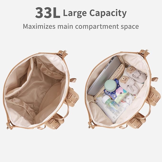 CEI-CEI Neoprene Diaper bag Backpack Waterproof Baby Changing Bags - Image 4