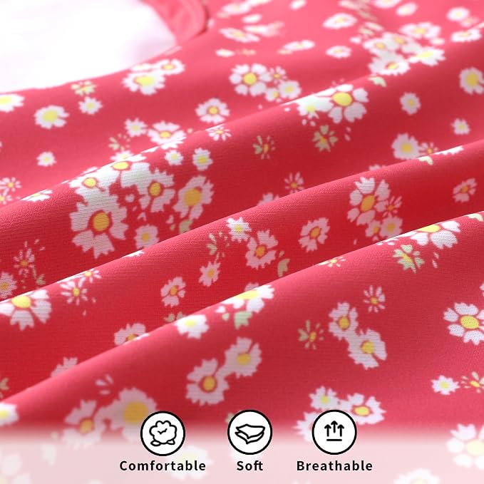 YOUNGER TREE Infant Baby Girls Swimsuit Long Sleeve Swimsuits One Piece - Image 6