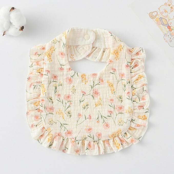 AMAWMW Muslin Baby Bibs for Unisex Boys Girls 6Pack Baby Bandana Drool Bibs - Image 5