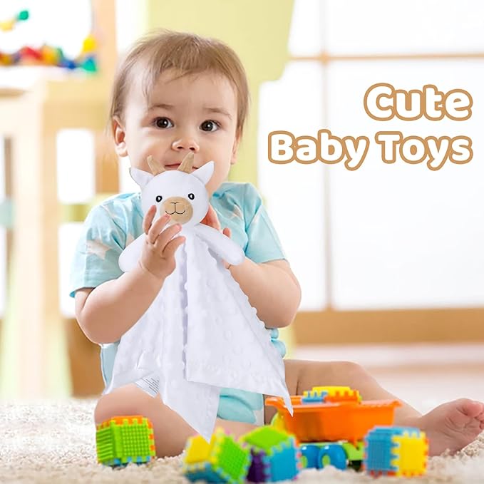 Pro Goleem Goat Loveys for Babies, Soft Security Blanket Baby Snuggle Toy - Image 4