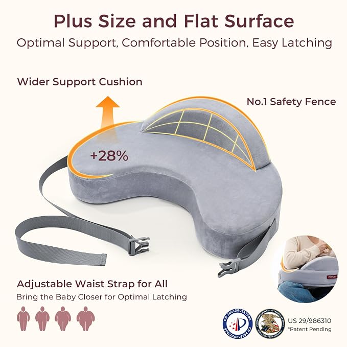 Momcozy Innovative Safety Fence Nursing Pillow - Image 6