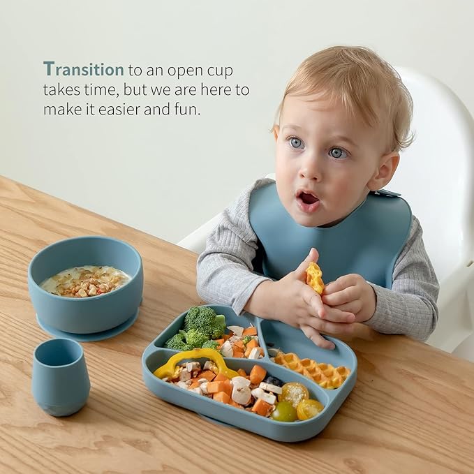 SAMiGO Silicone Baby Cups for 6-12 Months, Tiny Open Cups for Training and - Image 4