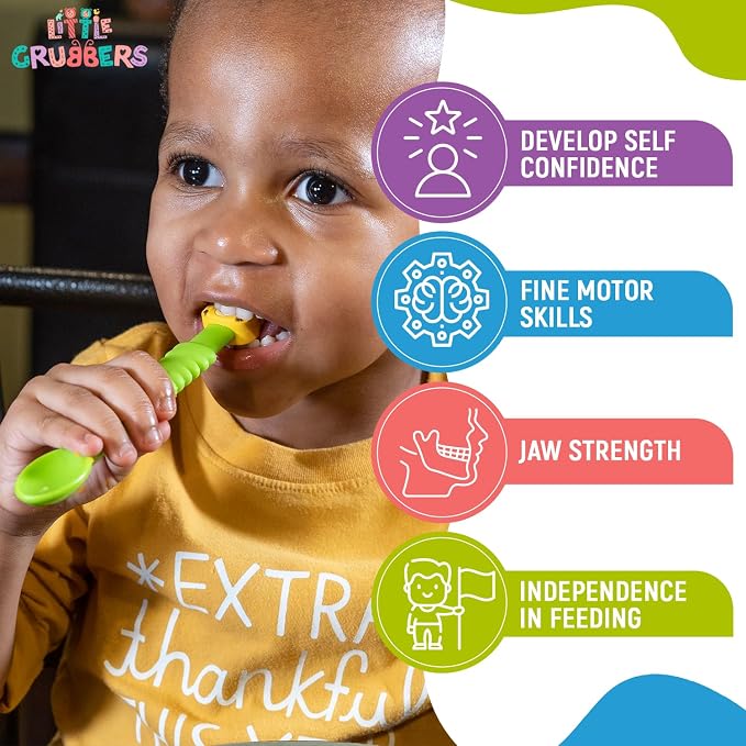 3-in-1 Silicone Baby Spoon Self Feeding 6+ Months - Image 4