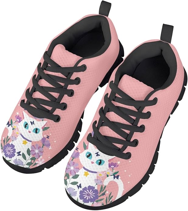 MARSVOVO First Shoes for Walking Boy Girl Athletic Lightweight Flexible Lace-up - Image 3
