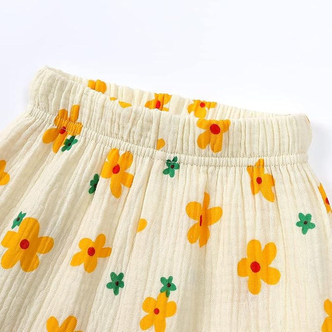MYGBCPJS Baby Boys Girls Cotton Linen Trousers Kids Casual Ankle Pants Loose - Image 4