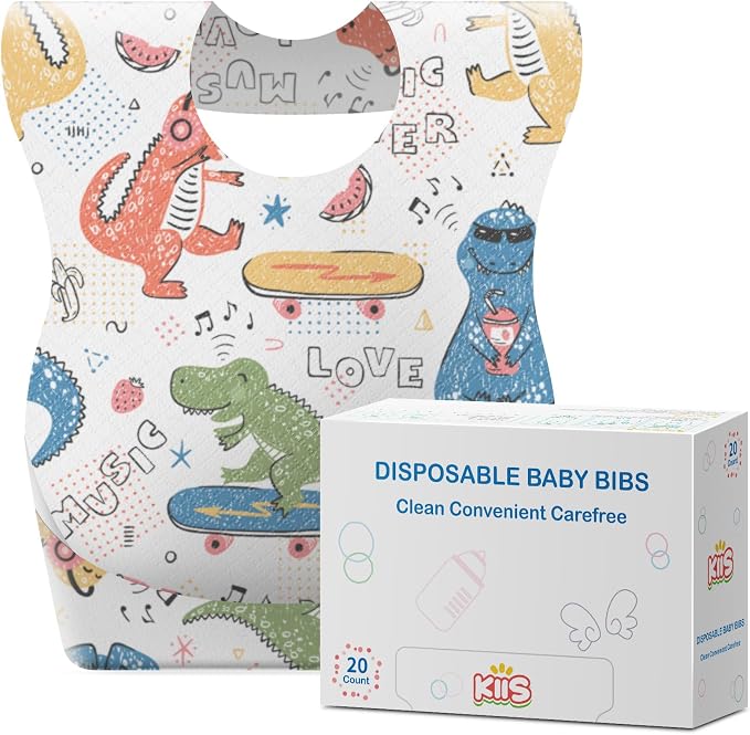 KIIS Disposable Baby Bibs for Baby Boys and Girls by KIIS
