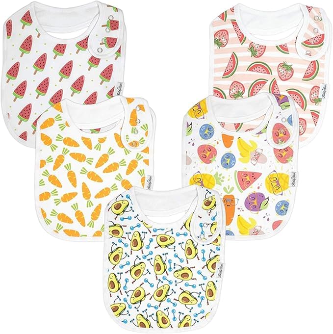 Organic Cotton Baby Bibs for Boys & Girls – Soft, Absorbent Teething & Drool by KiddyStar%C2%AE