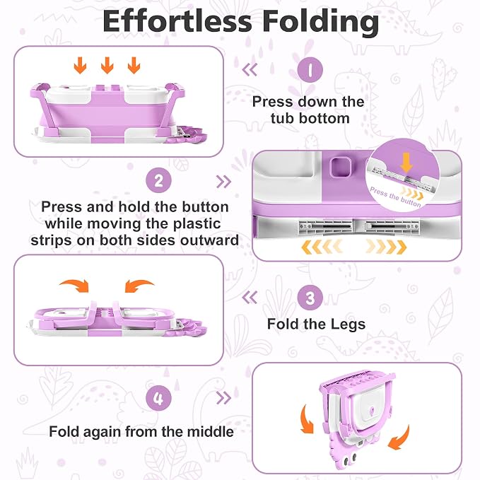 Collapsible Baby Bathtub for Newborns - Image 5