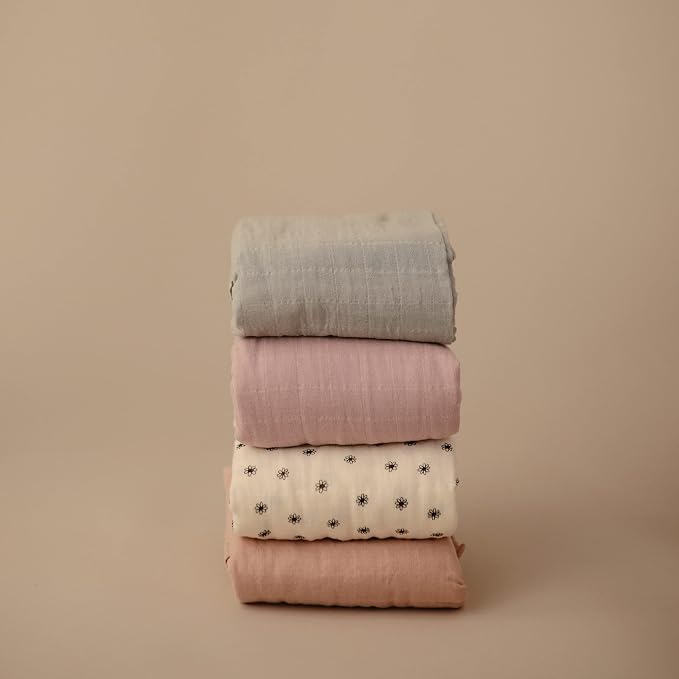 mushie Muslin Baby Swaddle Blanket | 100% Organic Cotton - Image 5
