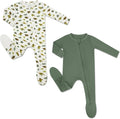 HAPIU Rayon from Bamboo Baby Footed Pajamas, 2 Way Zipper YKK, Footie by HAPIU