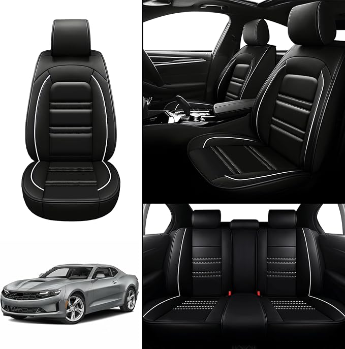 Seat Covers for Camaro 2000-2023 | 5-Seats Leather Seat Covers - Image 2