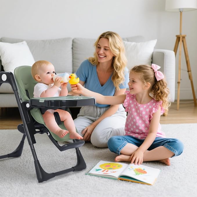 3 in 1 Foldable Baby High Chair, Infant High Chairs - Image 5