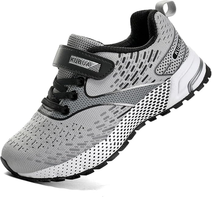 KUBUA Kids Sneakers for Boys Girls Running Tennis Shoes Lightweight Breathable by KUBUA