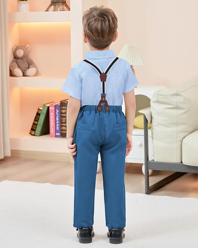 nilikastta Boy Suit Toddler Boy Outfit Boy Dress Shirt - Image 4