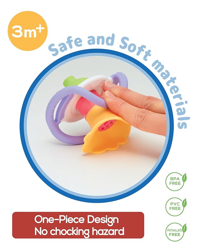 BaBeloved Flower Whistle Baby Teething Toys Multiple Sensory Montessori Baby - Image 4