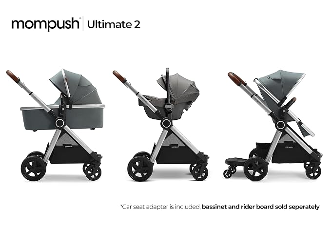 Mompush Ultimate2 Baby Stroller, Premium Convertible Full-Size Stroller - Image 7