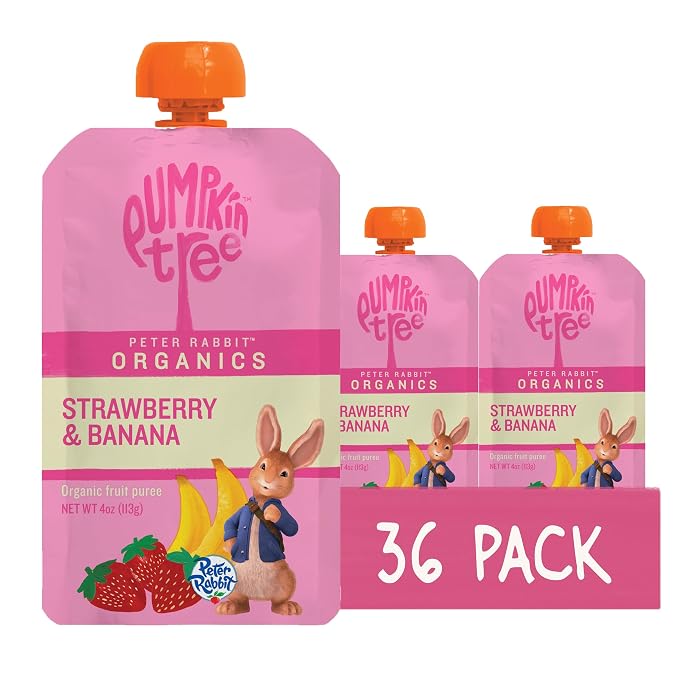 Pumpkin Tree Peter Rabbit Organics Strawberry and Banana Pure Fruit Snack - Image 8