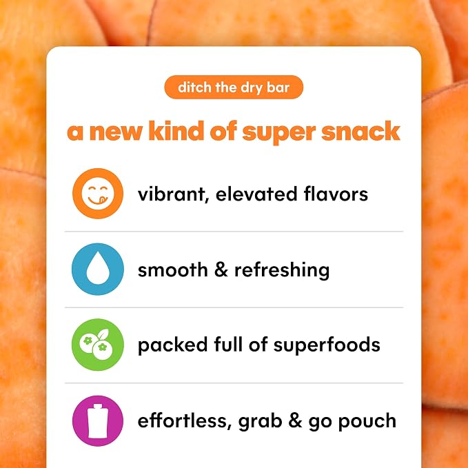 Noka Superfood Fruit Smoothie Pouches, Sweet Potato Goji, Healthy Snacks - Image 4