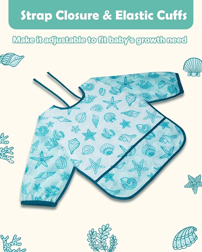 Lictin Long Sleeve Bibs 5 Pack - Image 4
