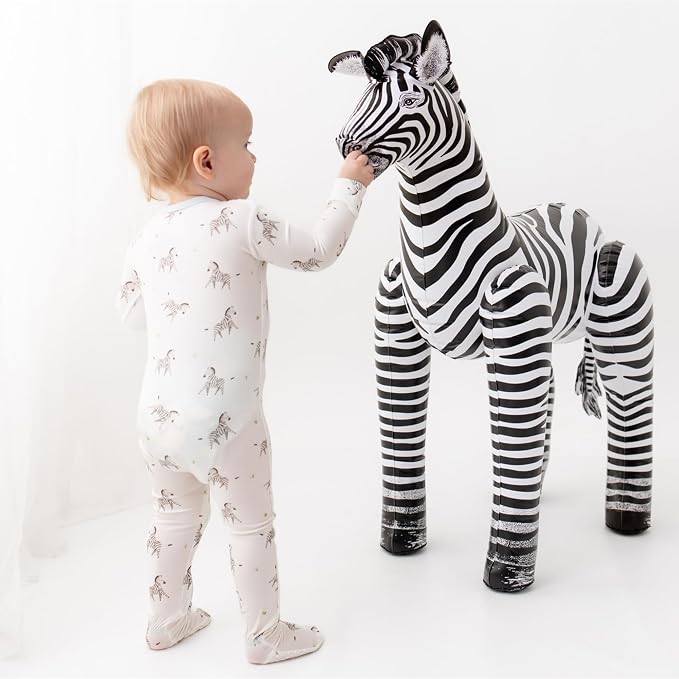 Bamboo Little Soft Baby Footie Pajamas, Baby Clothes, Newborn Sleepers - Image 7