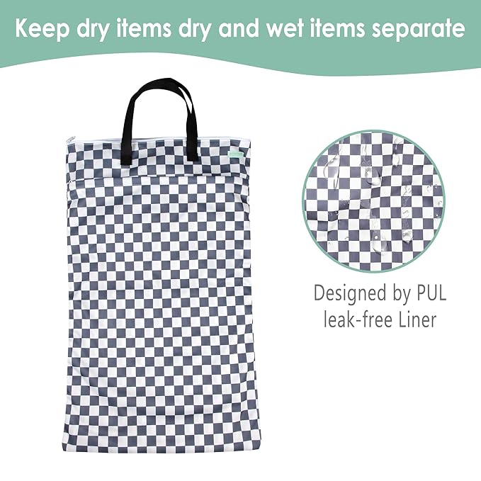 wegreeco Reusable Hanging Wet Dry Cloth Diaper Bag - Image 4