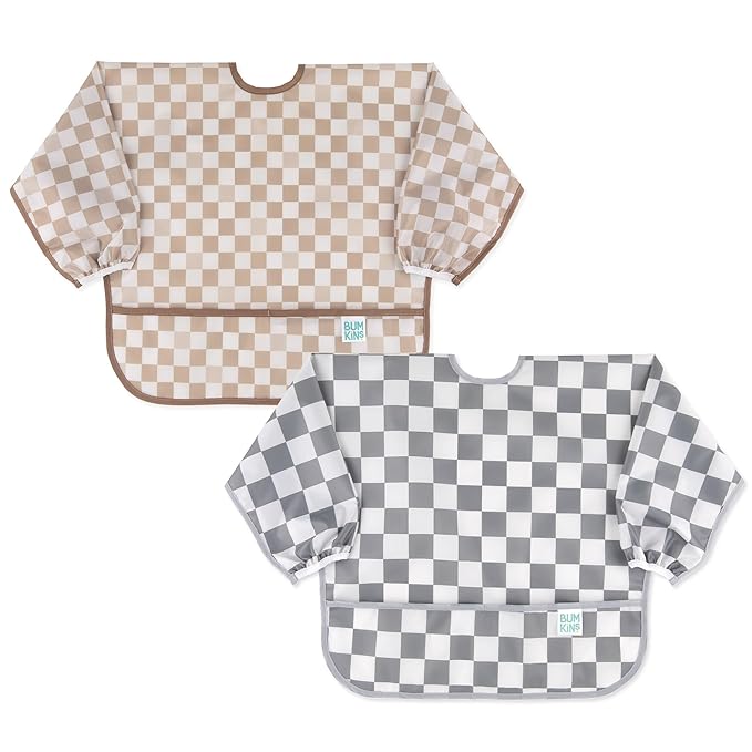 Bumkins - Sleeved Bib -For Boys & Girls, Babies & Toddlers 6-24 Months - by Bumkins