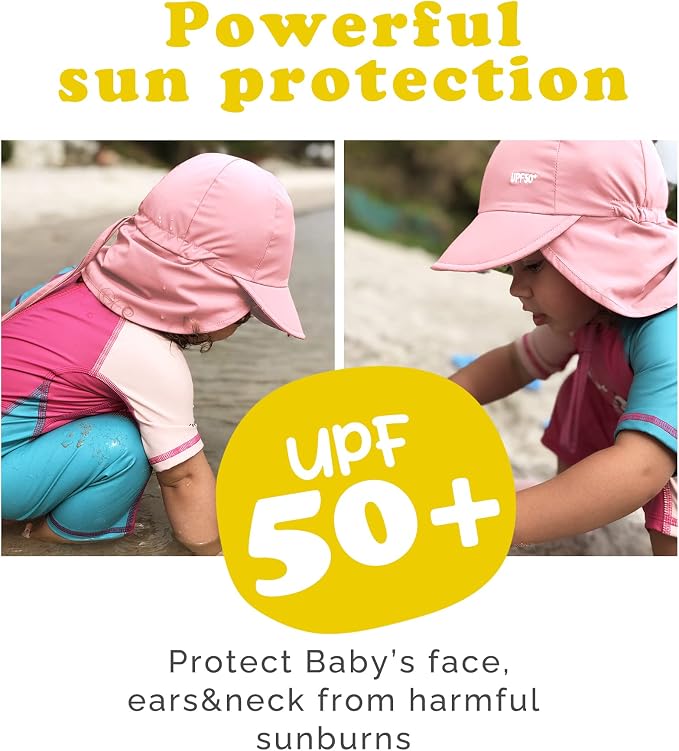 FURTALK Baby Sun Hat Girls and Boys Summer Beach Swim Hat Essentials UPF 50+ - Image 3