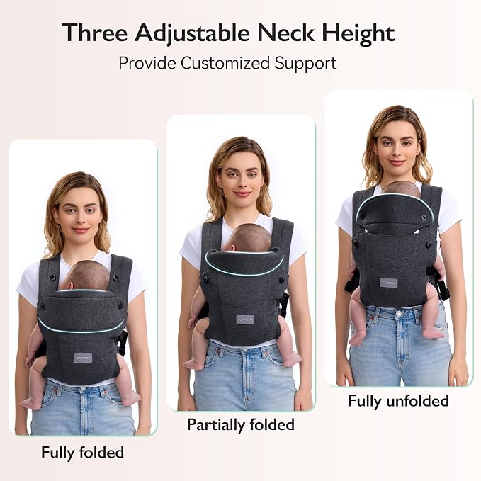 Newborn Carrier, Soft and Lightweight Baby Carrier Wrap | Ergonomic, Adjustable - Image 3