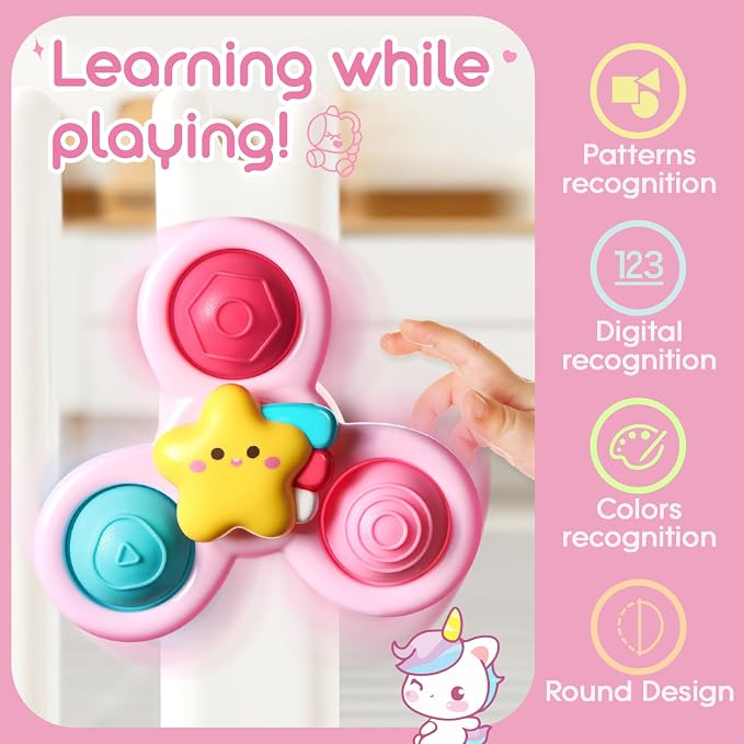 ALASOU 3PCS Pop Suction Cup Spinner Toys - Image 5