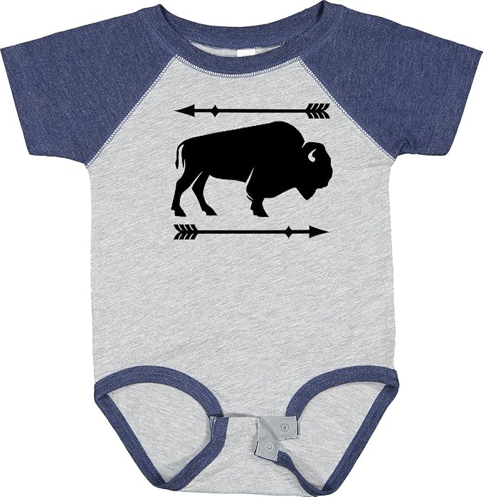 inktastic Buffalo Cute Animal Western Baby Bodysuit by Inktastic