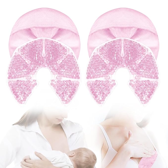Hot Cold Gel Bead Breast Therapy Pack, Breast Ice Packs by CONBELLA