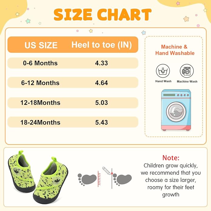 FEETCITY Baby First Walking Shoes Wide Baby Shoes Infant Sneakers Newborn Crib - Image 7