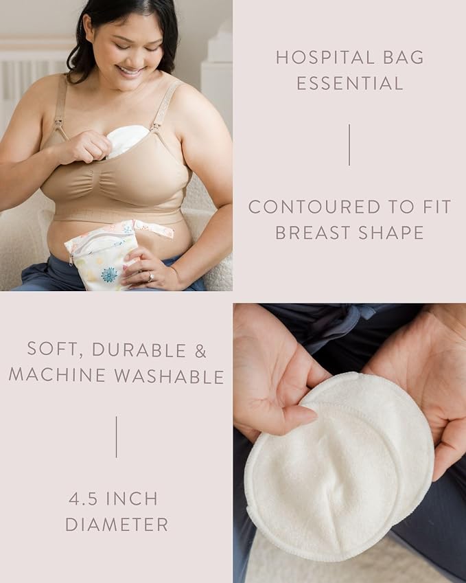 Kindred Bravely Organic Reusable Nursing Pads, - Image 3