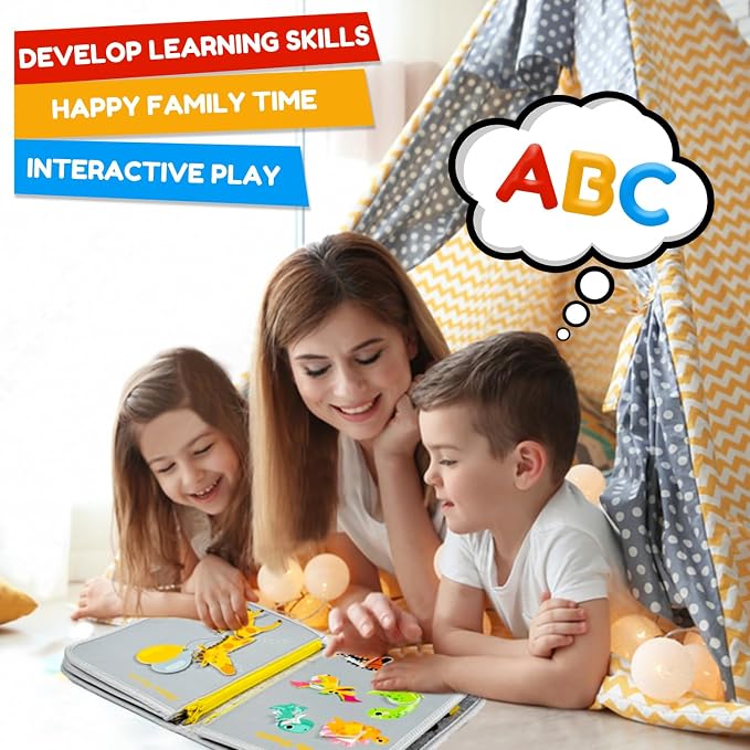 Qizfun Busy Board Montessori Toy - Image 6